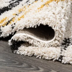 Nova Modern Bold Strie' Shag Area Rug - JONATHAN Y -Home Decor Shop GUEST df3dbef4 f9b1 4a2d bbf9 bc431ffb50d4