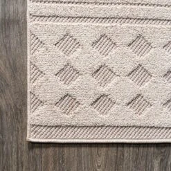 Xlendi High-Low Pile Moroccan Geometric Indoor/Outdoor Area Rug - JONATHAN Y -Home Decor Shop GUEST df4074d4 a595 4556 984a f6144d2cd056