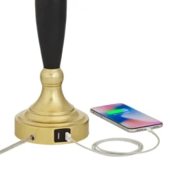 360 Lighting Kamila Traditional Table Lamps 27" Tall Set Of 2 Gold Black With Dual USB Charging Ports White Drum Shade For Bedroom Bedside Family Desk 12 360 Lighting Kamila Traditional Table Lamps 27" Tall Set Of 2 Gold Black With Dual USB Charging Ports White Drum Shade For Bedroom Bedside Family Desk -Home Decor Shop GUEST df731a95 8e5a 400d 8faa d444be0f7d6c