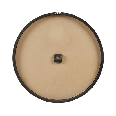 23.6" Mason Wood Wall Clock Natural/Black - Madison Park 8 23.6" Mason Wood Wall Clock Natural/Black - Madison Park - Image 6