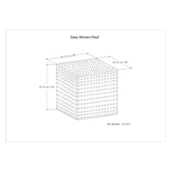 Malcolm Woven Cube Pouf Color Cotton And Wool - WyndenHall 11 Malcolm Woven Cube Pouf Color Cotton And Wool - WyndenHall -Home Decor Shop GUEST e0550ce5 0051 486b bd03 97ecb107a420