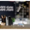 16.5" Wireless Charging Table Lamp (Includes LED Light Bulb) Silver - Adesso -Home Decor Shop GUEST e0cb6676 f77c 4338 ac48 7ff4737cd6f0