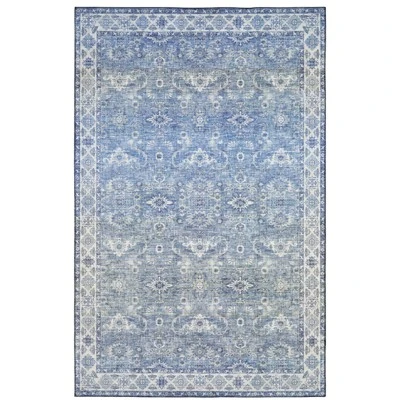 Marcel Persian Style Inspired Traditional Area Rug Blue/Gray - Captiv8e Designs 12 Marcel Persian Style Inspired Traditional Area Rug Blue/Gray - Captiv8e Designs - Image 10
