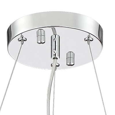 Possini Euro Design Alyssa Chrome Drum Chandelier 23 1/2" Wide Modern Crystal 12-Light LED Fixture For Dining Room Kitchen Island Entryway Bedroom 5 Possini Euro Design Alyssa Chrome Drum Chandelier 23 1/2" Wide Modern Crystal 12-Light LED Fixture For Dining Room Kitchen Island Entryway Bedroom - Image 3