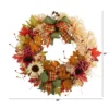 Nearly Natural 30” Harvest Autumn Sunflower, Maple Leaves And Berries Artificial Fall Wreath With Decorative Bows -Home Decor Shop GUEST e22e5019 a831 45ee 9204 daa9e1979d80