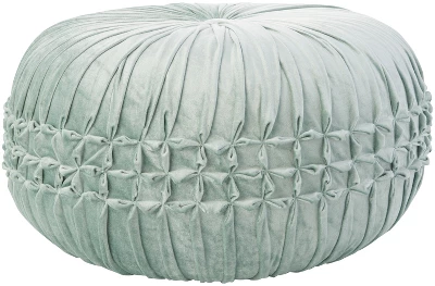 Mina Victory Sofia Pin Tuck Velvet Indoor 20"X20"X12" Pouf 9 Mina Victory Sofia Pin Tuck Velvet Indoor 20"X20"X12" Pouf - Image 7