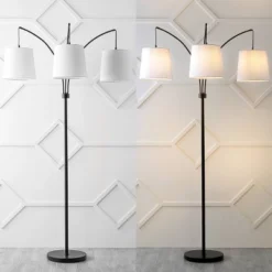 72.5" 3-Light Sylva Mid-Century Modern Head-Adjustable Iron LED Arc Floor Lamp Black (Includes LED Light Bulb) - JONATHAN Y 16 72.5" 3-Light Sylva Mid-Century Modern Head-Adjustable Iron LED Arc Floor Lamp Black (Includes LED Light Bulb) - JONATHAN Y -Home Decor Shop GUEST e2e28959 cef1 44b3 8b5b 459b755bd8fa