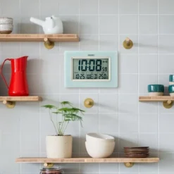 Seiko 6" Yanai Bedside Alarm, - Light Blue -Home Decor Shop GUEST e3109c21 cd36 430b 9aac a00ec9fe57fa