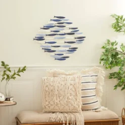 Metal Fish Indoor Outdoor Wall Decor Blue - Olivia & May 9 Metal Fish Indoor Outdoor Wall Decor Blue - Olivia & May -Home Decor Shop GUEST e317182b f299 4723 b3a6 a082cfc4d628