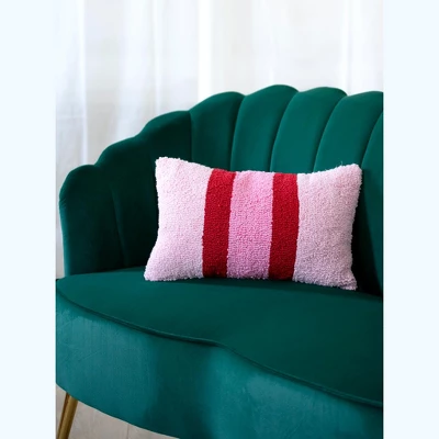 Shiraleah Stripe Rectangle Decorative Pillow 3 Shiraleah Stripe Rectangle Decorative Pillow
