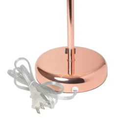 19.5" Bedside USB Port Feature Metal Table Desk Lamp Rose Gold With White Fabric Shade - Creekwood Home 13 19.5" Bedside USB Port Feature Metal Table Desk Lamp Rose Gold With White Fabric Shade - Creekwood Home -Home Decor Shop GUEST e46bd1a3 e41c 4100 bf0c 3795e182dd58