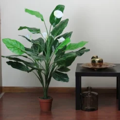 Northlight 47.5" Tropical Peace Lily Spathe Artificial Potted Plant - Green/White -Home Decor Shop GUEST e5846ad9 7bcd 4185 a18d 05beaf7c8e9b