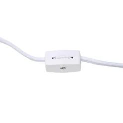 20.4" Traditional Ceramic Purled Texture Bedside Table Desk Lamp With White Fabric Drum Shade Gray - Simple Designs -Home Decor Shop GUEST e58cf3a1 7589 4c56 a01e 30da9eefba79 1