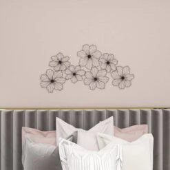Metal Floral Wire Wall Decor Black - CosmoLiving By Cosmopolitan 22 Metal Floral Wire Wall Decor Black - CosmoLiving By Cosmopolitan -Home Decor Shop GUEST e5a4c532 1362 45bf bc74 73057c0d36eb