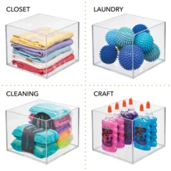 MDesign Plastic Storage Desk Organizer Bin For Home, Office - 3 Pack, Clear 13 MDesign Plastic Storage Desk Organizer Bin For Home, Office - 3 Pack, Clear -Home Decor Shop GUEST e5c40694 40bf 45d9 a984 b1038e179b9a