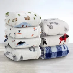 Great Bay Home Rustic Lodge Velvet Plush Warmest Throw 21 Great Bay Home Rustic Lodge Velvet Plush Warmest Throw -Home Decor Shop GUEST e5c91be3 55bc 4137 9203 e9f1d96fd0a5