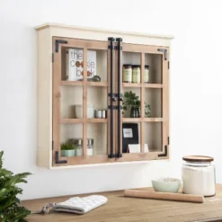 30" X 6.5" X 28" Hutchins Decorative Farmhouse Wood Wall Cabinet White/Brown - Kate & Laurel All Things Decor 13 30" X 6.5" X 28" Hutchins Decorative Farmhouse Wood Wall Cabinet White/Brown - Kate & Laurel All Things Decor -Home Decor Shop GUEST e5d0d6ca 3fcb 4471 8c94 b54be90ba28d