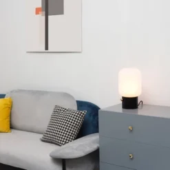 12" Cohen Table Lamp With Frosted Glass Shade - Globe Electric