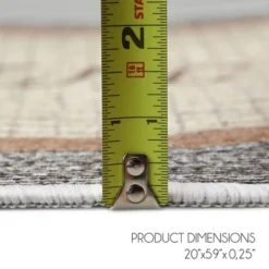 Sussexhome Non Skid Cotton Washable Laundry Room Runner Rug, 20" X 59" -Home Decor Shop GUEST e684de6c f9dd 476c 8a19 36dc07989e0e