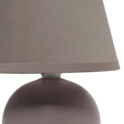 8.66" Petite Ceramic Orb Base Bedside Table Desk Lamp With Matching Tapered Drum Fabric Shade Gray - Creekwood Home 17 8.66" Petite Ceramic Orb Base Bedside Table Desk Lamp With Matching Tapered Drum Fabric Shade Gray - Creekwood Home -Home Decor Shop GUEST e6d62651 e3c1 457f 9d2b d2fffb8870cf