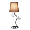 19" Contemporary Metal Winding Ivy Table Desk Lamp With Brown Fabric Shade - Creekwood Home 2 19" Contemporary Metal Winding Ivy Table Desk Lamp With Brown Fabric Shade - Creekwood Home -Home Decor Shop GUEST e6fcee89 3047 452b bb0d 03606711c184