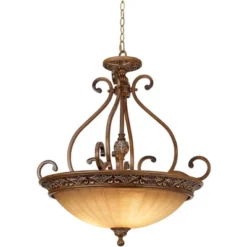 Kathy Ireland Sterling Estate Golden Bronze Pendant Chandelier 26 1/2" Wide Rustic Champagne Bowl Shade 3-Light Fixture For Dining Room Kitchen Island -Home Decor Shop GUEST e8c44eec 4da0 40e7 8e63 30f6c9088e63