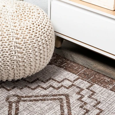 Marokko Diamond Medallion Indoor/Outdoor Area Rug - JONATHAN Y 5 Marokko Diamond Medallion Indoor/Outdoor Area Rug - JONATHAN Y - Image 3