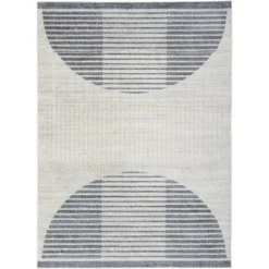 Nourison Astra Machine Washable Semi Circles Mid-Century Modern Indoor Rug -Home Decor Shop GUEST e900b626 85b5 4a84 9c22 51a26187e627