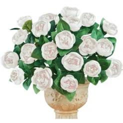 Collections Etc Cabbage Rose Bushes Set Of 3 11 Collections Etc Cabbage Rose Bushes Set Of 3 -Home Decor Shop GUEST e9413291 cbbe 466a 9dd1 fd7004648504