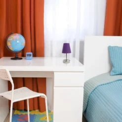 10.5" Petite Metal Stick Bedside Table Desk Lamp In Sand Nickel With Fabric Shade Purple - Creekwood Home 10 10.5" Petite Metal Stick Bedside Table Desk Lamp In Sand Nickel With Fabric Shade Purple - Creekwood Home -Home Decor Shop GUEST e99d63c0 76f3 4db3 9108 f039fd8f980f