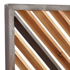 Set Of 3 Wood Geometric Slatted Wood Design Wall Decors Brown - Olivia & May -Home Decor Shop GUEST e9f015d3 52cc 4c71 a940 349facfacdc7