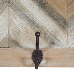 Wood 1 Shelf And 4 Hangers Wall Hook Brown - Olivia & May 7 Wood 1 Shelf And 4 Hangers Wall Hook Brown - Olivia & May -Home Decor Shop GUEST eaea7875 ad2b 4b97 8813 7bddc3c80bb0