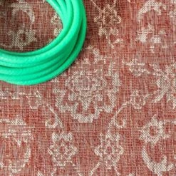 Tela Bohemian Inspired Textured Weave Floral Indoor/Outdoor Area Rug - JONATHAN Y -Home Decor Shop GUEST ebc9a84d 0c02 4f52 93f7 268e8f09daf3