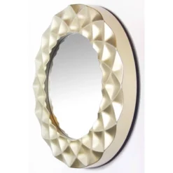 18" Glam Round Mirror Champagne Gold/Silver - Infinity Instruments -Home Decor Shop GUEST ed796853 c944 45af 99aa c6885f11f520