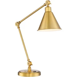 360 Lighting Wray Modern Desk Lamp 26 3/4" High Warm Brass Metal With USB Charging Port Adjustable Arm Head For Bedroom Living Room Bedside House Home 15 360 Lighting Wray Modern Desk Lamp 26 3/4" High Warm Brass Metal With USB Charging Port Adjustable Arm Head For Bedroom Living Room Bedside House Home -Home Decor Shop GUEST edb72b93 7a76 48d6 824f f0269835744d