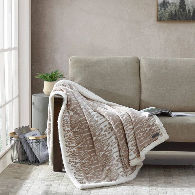 50"x60" San Juan Faux Shearling Reversible Throw Blanket Pearl/Cream - Eddie Bauer 4 50"x60" San Juan Faux Shearling Reversible Throw Blanket Pearl/Cream - Eddie Bauer - Image 2