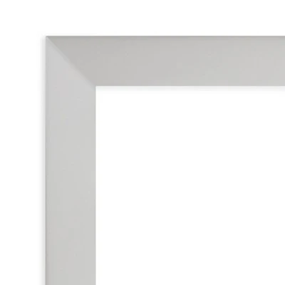 31" X 25" Non-Beveled Low Luster Silver Wood Wall Mirror - Amanti Art 4 31" X 25" Non-Beveled Low Luster Silver Wood Wall Mirror - Amanti Art - Image 2