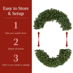 Best Choice Products 48in Artificial Pre-Lit Fir Christmas Wreath Decor W/ Red Bow, 250 LED Lights, 714 Tips, Plug-In 12 Best Choice Products 48in Artificial Pre-Lit Fir Christmas Wreath Decor W/ Red Bow, 250 LED Lights, 714 Tips, Plug-In -Home Decor Shop GUEST ee202478 405d 4d0f a1b8 b8b2d119819f