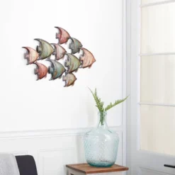 Metal Fish Indoor Outdoor Wall Decor Multi Colored - Olivia & May 11 Metal Fish Indoor Outdoor Wall Decor Multi Colored - Olivia & May -Home Decor Shop GUEST ef97d06d 8a4d 46a4 8776 a5a1c7976f79