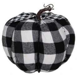 Northlight 7" Black And White Buffalo Plaid Fall Harvest Tabletop Pumpkin -Home Decor Shop GUEST efe89a58 0e57 49e6 a735 de2f67d5cbcf