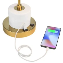 Possini Euro Design Barclay Modern Desk Lamp 23" High Warm Gold With USB Charging Port Frosted Glass Shade For Bedroom Living Room Bedside Office Kids 11 Possini Euro Design Barclay Modern Desk Lamp 23" High Warm Gold With USB Charging Port Frosted Glass Shade For Bedroom Living Room Bedside Office Kids -Home Decor Shop GUEST efefd731 f72f 4a13 a822 205d4524014e