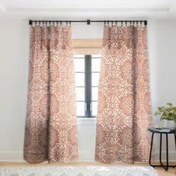 Marta Barragan Camarasa Terracotta Strokes Pattern Single Panel Sheer Window Curtain - Deny Designs -Home Decor Shop GUEST f09f3e4a 468a 4eba 97e7 4639ae88991e