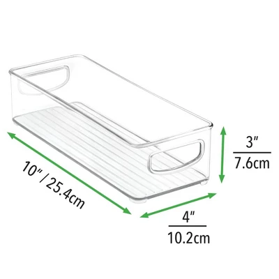 MDesign Small Plastic Office Storage Container Bin With Handles - 6 Pack 6 MDesign Small Plastic Office Storage Container Bin With Handles - 6 Pack - Image 4