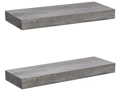 Sorbus Rustic Wood Coastal Beach Style Hanging Rectangle Wall Shelves 8 Sorbus Rustic Wood Coastal Beach Style Hanging Rectangle Wall Shelves - Image 6