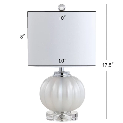 17.5" Glass/Crystal Pearl Table Lamp (Includes Energy Efficient Light Bulb) - JONATHAN Y 5 17.5" Glass/Crystal Pearl Table Lamp (Includes Energy Efficient Light Bulb) - JONATHAN Y - Image 3