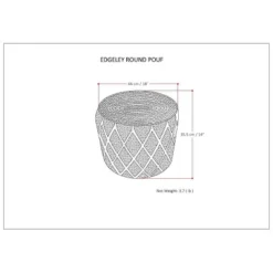 Nesbitt Round Pouf - WyndenHall 19 Nesbitt Round Pouf - WyndenHall -Home Decor Shop GUEST f1f1c3a0 5452 4ba3 a095 11504b03a41a