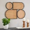 21" X 28" Bamboo Geometric Shapes Wall Decor With Slatted Wood Design Brown - The Novogratz -Home Decor Shop GUEST f4a2bc8e c751 4f22 98a4 be179b272026