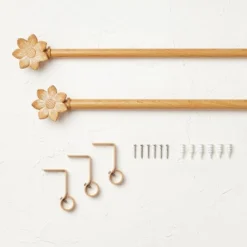 Flower Faux Wood Curtain Rod Natural Wood - Opalhouse™ Designed With Jungalow™ 8 Flower Faux Wood Curtain Rod Natural Wood - Opalhouse™ Designed With Jungalow™ -Home Decor Shop GUEST f708ce89 3ca5 424d 80e2 a01cb7dd58aa