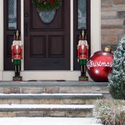 Sunnydaze Decor Sunnydaze Indoor/Outdoor Porch Or Living Room Polyresin Kristoff The Nutcracker Solider Christmas Holiday Decoration - 37" -Home Decor Shop GUEST f81659d3 2c26 411c 9e09 5371c2d75974