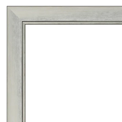 40" X 28" Non-Beveled Flair Silver Patina Wall Mirror - Amanti Art 4 40" X 28" Non-Beveled Flair Silver Patina Wall Mirror - Amanti Art - Image 2
